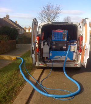 Axminster Cleaning's Truck Mounted Prochem Blazer XI gives brilliant home and office cleaning for clients in West Sussex and Surrey